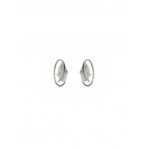 Pendientes Miquel Sarda plata oro 2 brill. - 15323