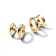 Pendientes Pandora plata 14k gold-plated dobles - 263280C00