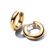 Pendientes Pandora plata 14k gold-plated criolla 16mm diametro exterior - 263320C00